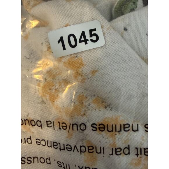 Daily Practice Hoodie Womens XS White Short Sleeve Embroidered Floral Pullover - Picture 11 of 11